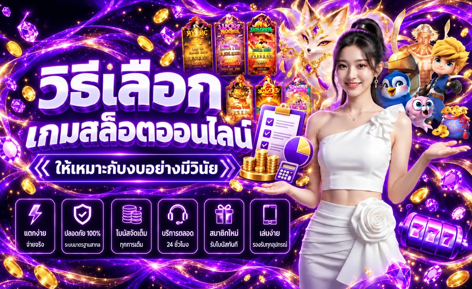 LADYPINK168 วิธีเลือกเกมสล็อตออนไลน์ให้เหมาะกับงบ